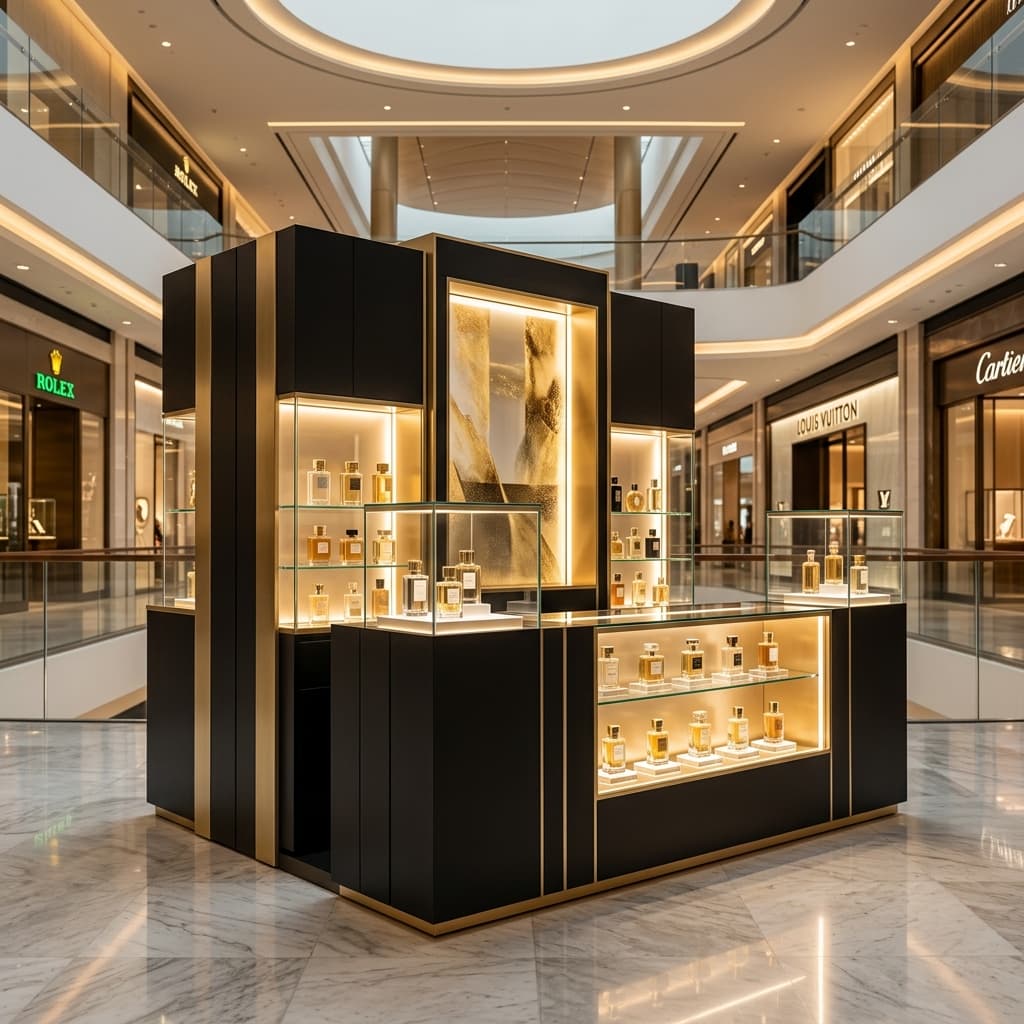 Nos Canda Monolith Kiosk — premium perakende konsepti