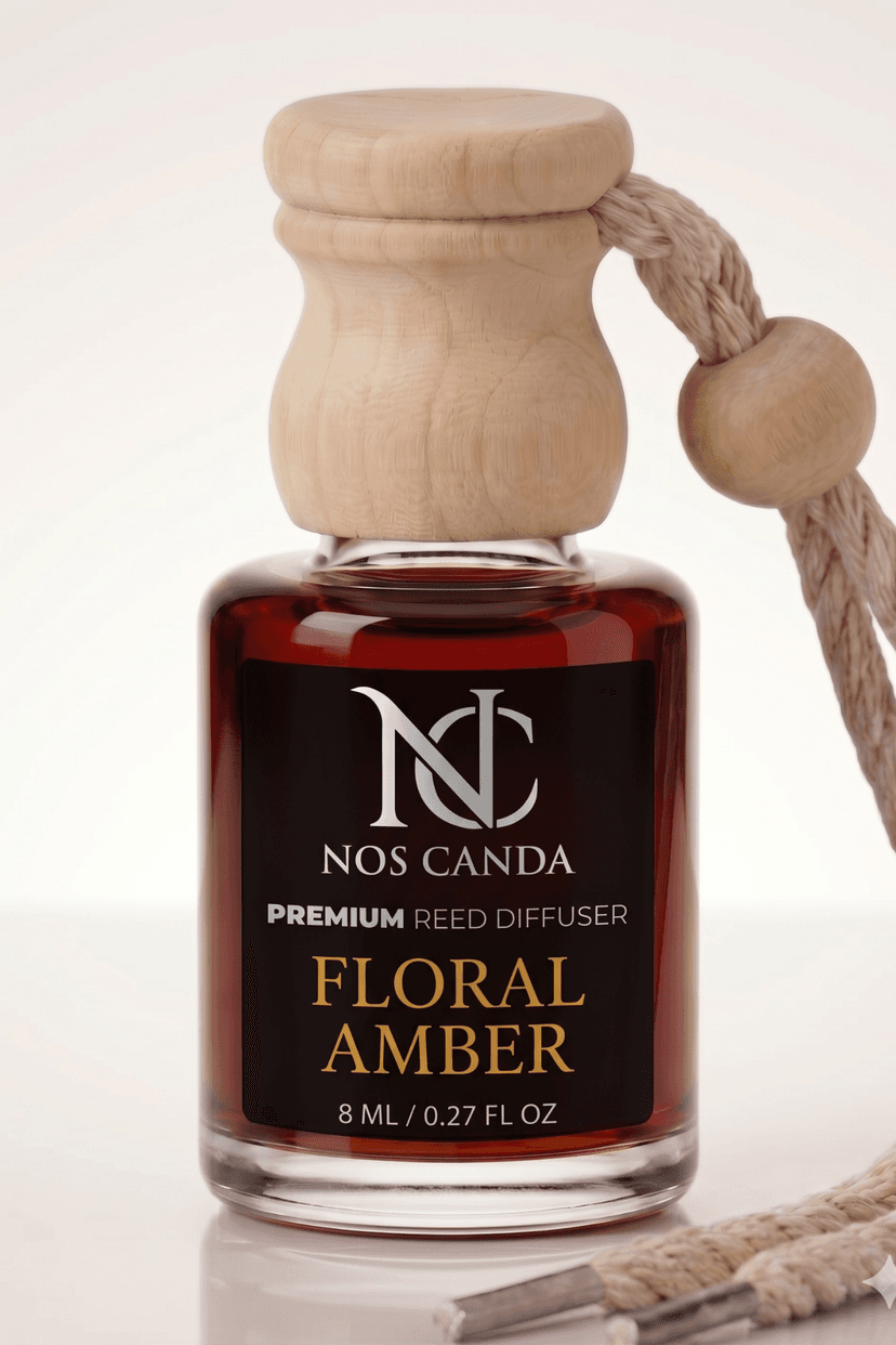 Floral Amber Bottle